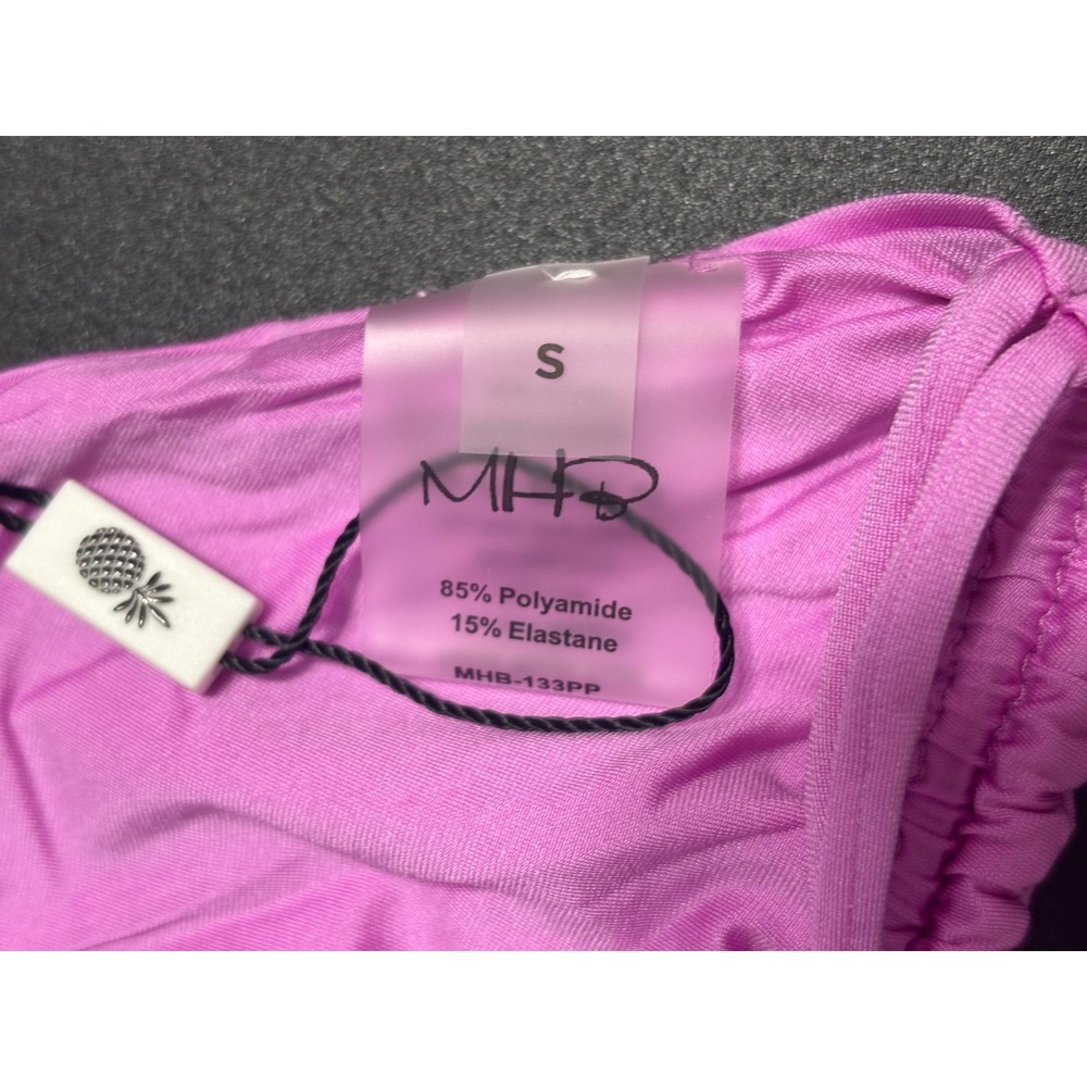 Monica Hansen Beachwear NWT Bikini Set Top/Bottom Orchid Pink Size Small - Picture 4 of 4